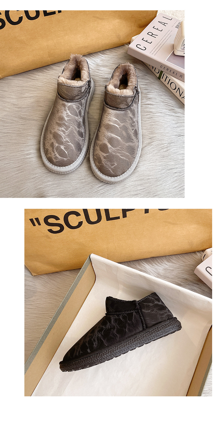 2021autumn and Winter New Waterproof Snow Boots Women's Velvet Short Boots Ding Cotton Shoes Women's Korean-Style Students Warm-Keeping Boots