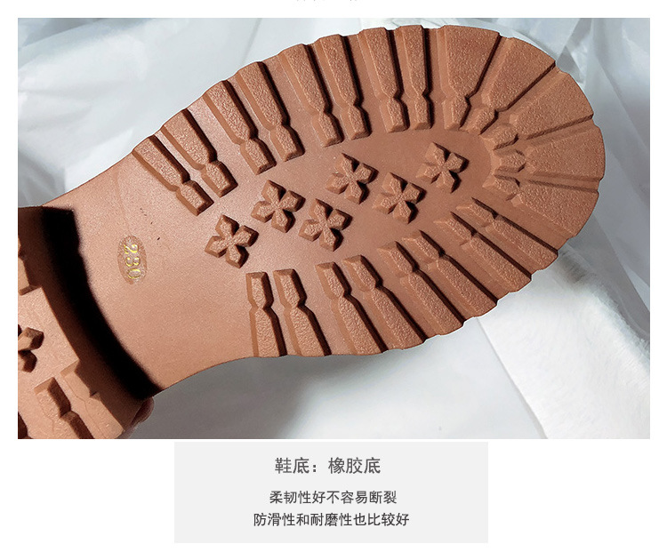 New Matte Leather Thick-Soled Korean-Style Mid-Calf High-Top round Head Ankle Boots Fur Snow Boots for Women New Matte Leather Thick-Soled Korean-Style Mid-Calf High-Top round Head Ankle Boots Fur Snow Boots for Women