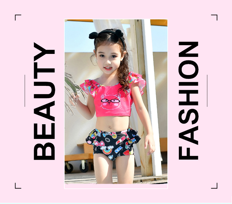 Children's Swimwear Girls Girls Split Cute Bikini Set Baby Split Swimsuit Korean Hot Spring Bathing Suit Children's Swimwear Girls Girls Split Cute Bikini Set Baby Split Swimsuit Korean Hot Spring Bathing Suit