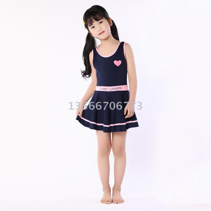 Manufacturers direct new children&#039;s swimwear one-piece skirt girls swimwear fashion children&#039;s swimwear wholesale