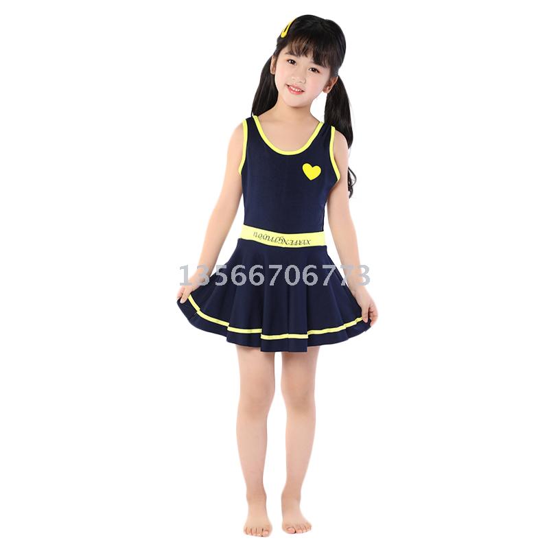 Manufacturers direct new children&#039;s swimwear one-piece skirt girls swimwear fashion children&#039;s swimwear wholesale