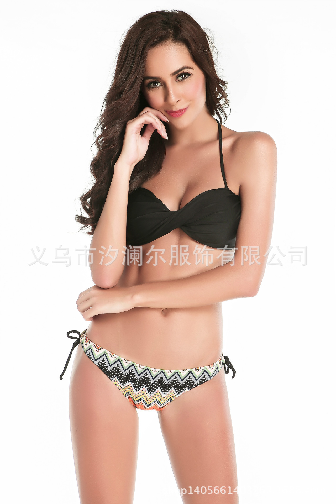 Foreign trade bikini swimwear 2017 new color clash Bohemian vintage print AN5008 factory wholesale Foreign trade bikini swimwear 2017 new color clash Bohemian vintage print AN5008 factory wholesale