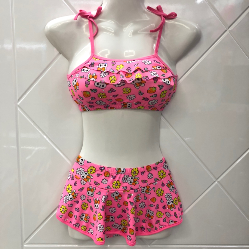 Children's Swimsuit Foreign Trade Bikini Printing Two-Piece with Sequined Two-Piece Set Children's Swimwear Factory Direct Sales Children's Swimsuit Foreign Trade Bikini Printing Two-Piece with Sequined Two-Piece Set Children's Swimwear Factory Direct Sales
