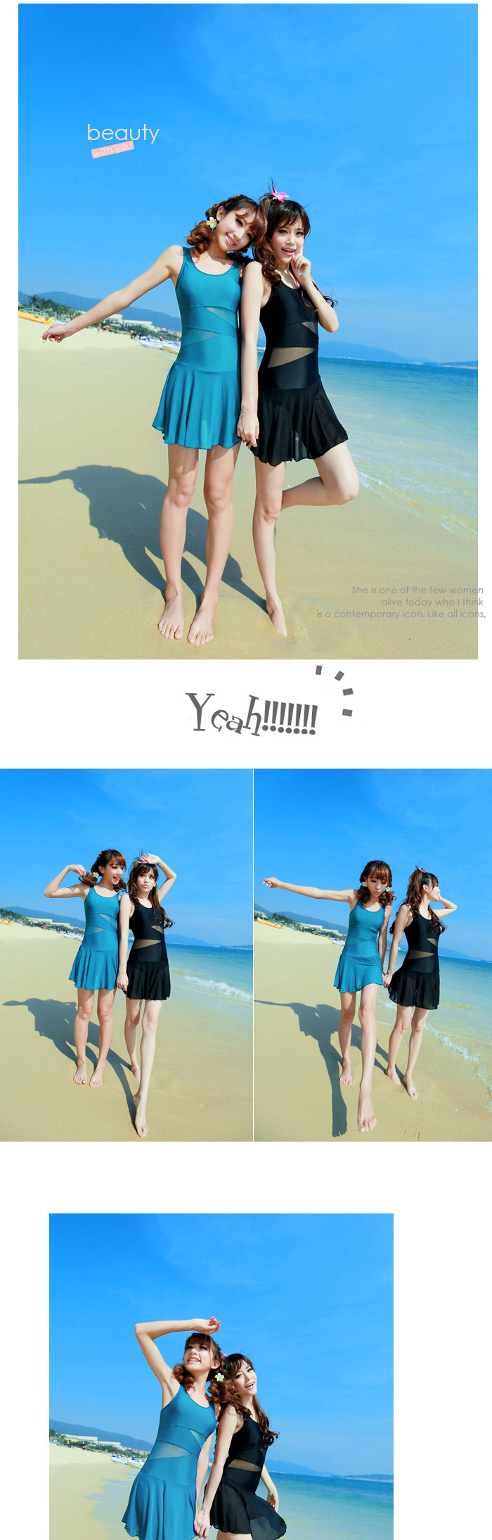Spa season swimwear haibote-different style one-piece dress swimsuit A1252