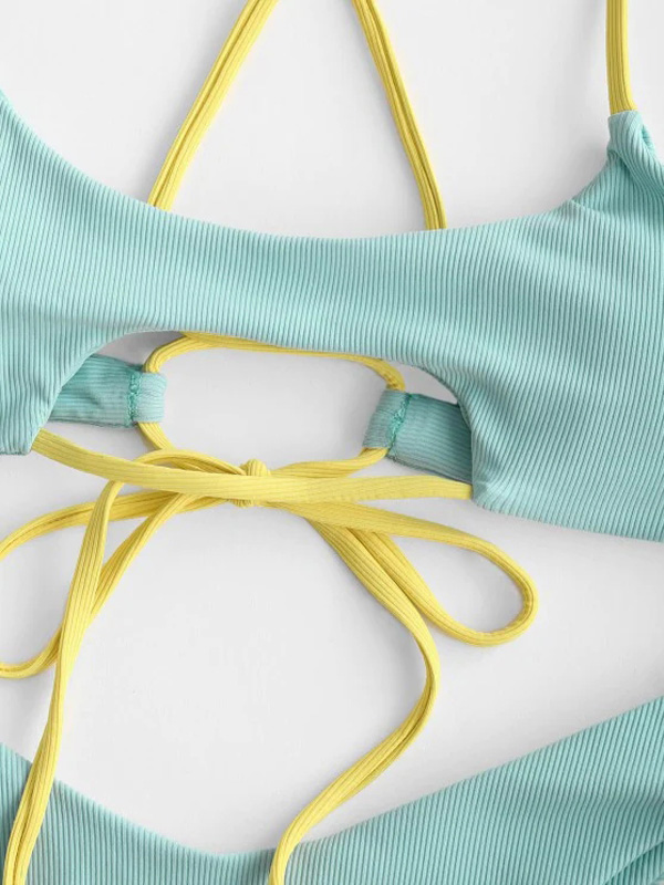 Swimsuit Foreign Trade Swimwear Bikini European and American Swimsuit Split Swimsuit Sexy Bikini Bikini