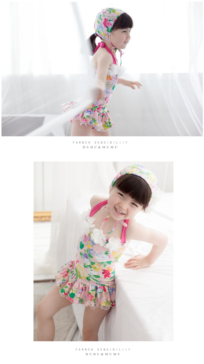 Children's swimwear cute twins dress-two-piece bathing suits swimwear trade quality for children wholesale Children's swimwear cute twins dress-two-piece bathing suits swimwear trade quality for children wholesale