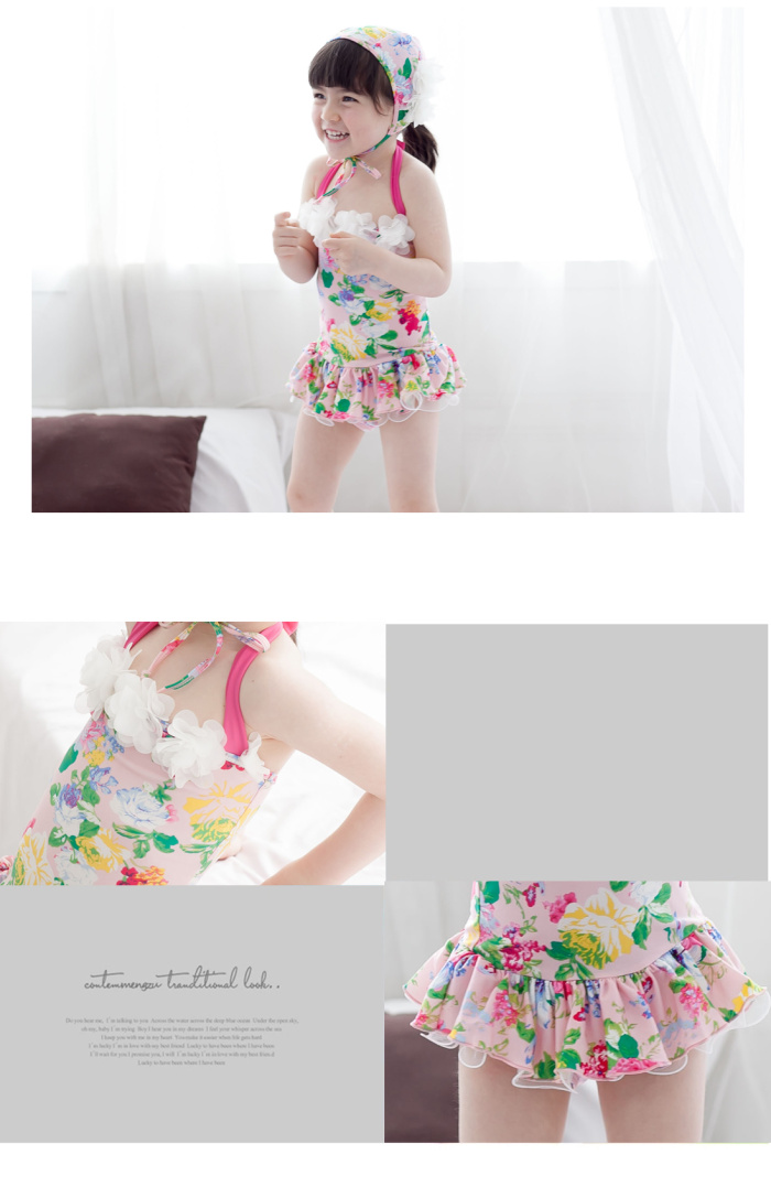 Children's swimwear cute twins dress-two-piece bathing suits swimwear trade quality for children wholesale Children's swimwear cute twins dress-two-piece bathing suits swimwear trade quality for children wholesale