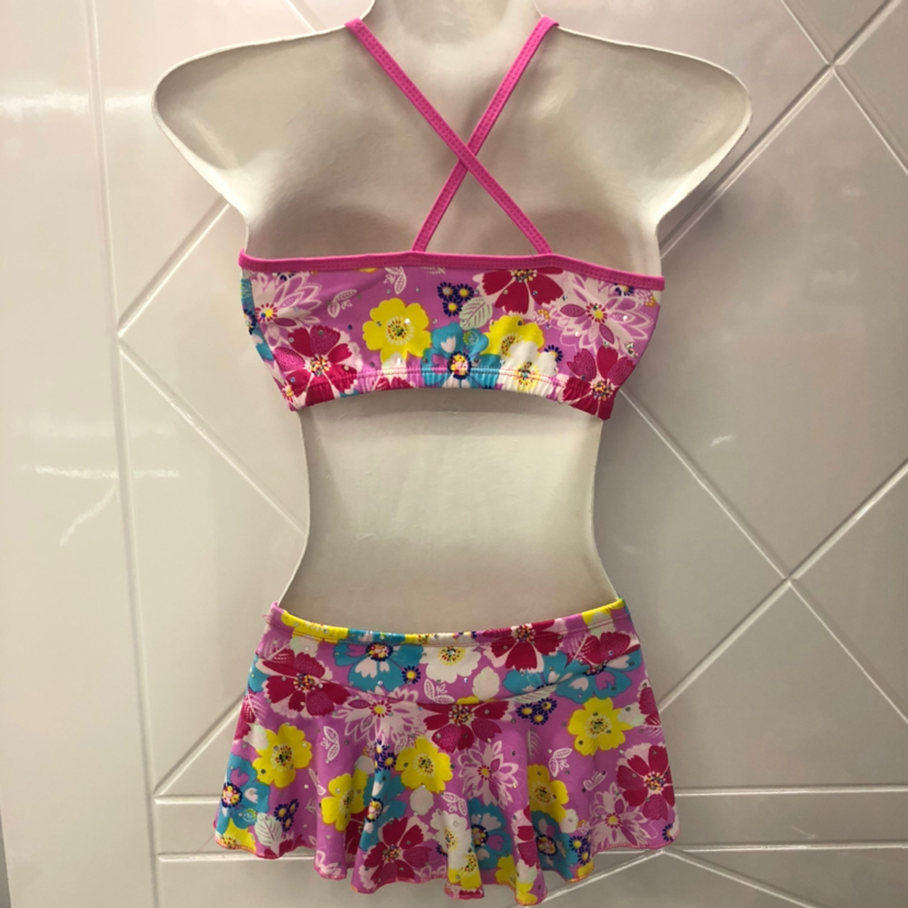 Children&#039;s Swimsuit Foreign Trade Bikini Printing Two-Piece with Sequined Two-Piece Set Children&#039;s Swimwear Factory Direct Sales