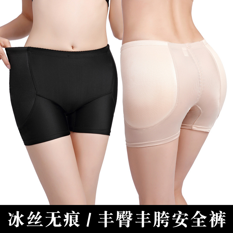 Foreign Trade Women&#039;s Plump Hip Fengqi Base Beauty Hip Fake Butt ButtLift Underwear Fixed Sponge Mat Shaping Pants