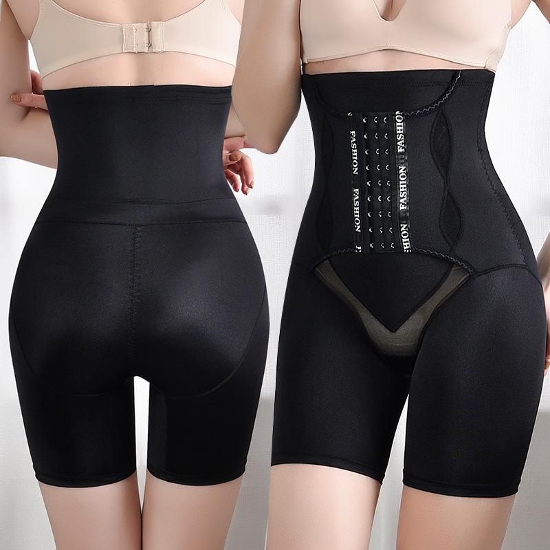 Back Release High Waist Flat Leg Shaping Pants Women&#039;s Postpartum Boxer Abdominal Pants Breasted Reinforced Hip Lifting and Belly Contracting Body Shaping Underwear