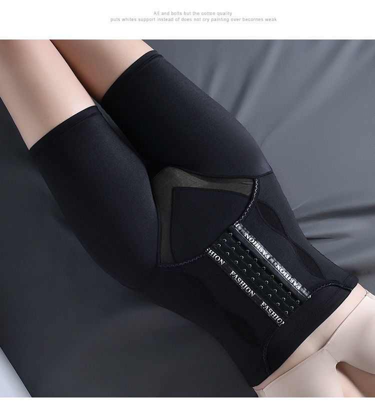 Back Release High Waist Flat Leg Shaping Pants Women's Postpartum Boxer Abdominal Pants Breasted Reinforced Hip Lifting and Belly Contracting Body Shaping Underwear