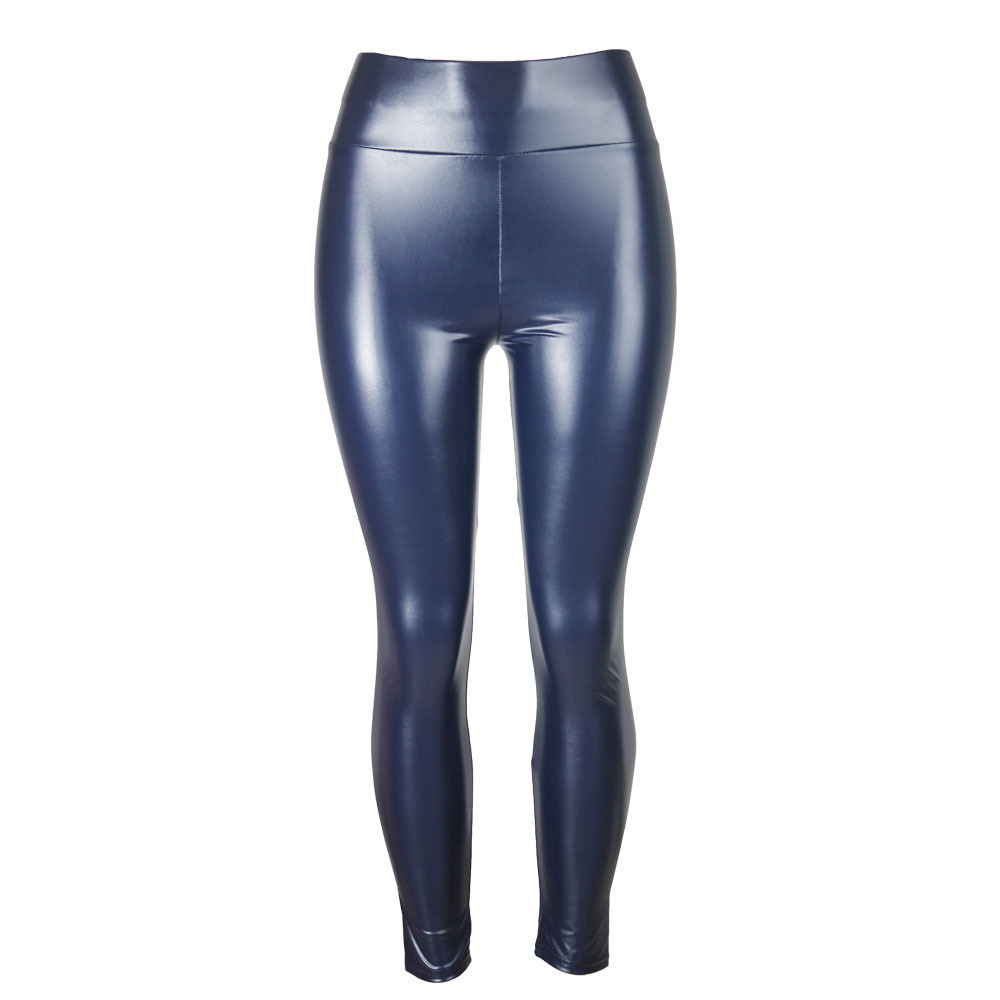 Cross-Border Leather Pants Women's Matte plus Size European and American Pu Women's Pants High Waist Tight Tappered Pencil Pants Leatherpants