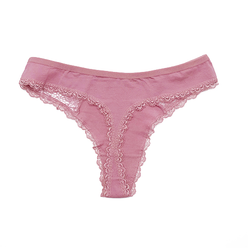 Pure Cotton European and American Sexy T-Back Women&#039;s Mid-Low Waist Women&#039;s Comfortable Breathable T Shape Underwear Simple Women&#039;s T-Back