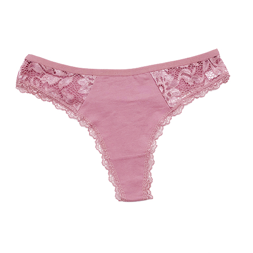 Pure Cotton European and American Sexy T-Back Women&#039;s Mid-Low Waist Women&#039;s Comfortable Breathable T Shape Underwear Simple Women&#039;s T-Back