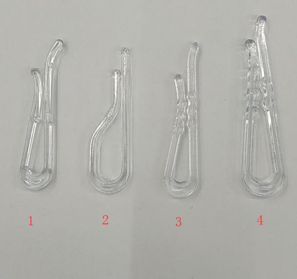[Huadian Accessories] Transparent Plastic Shirt Clip Underwear Fixed Shape Toothed Toothless Model