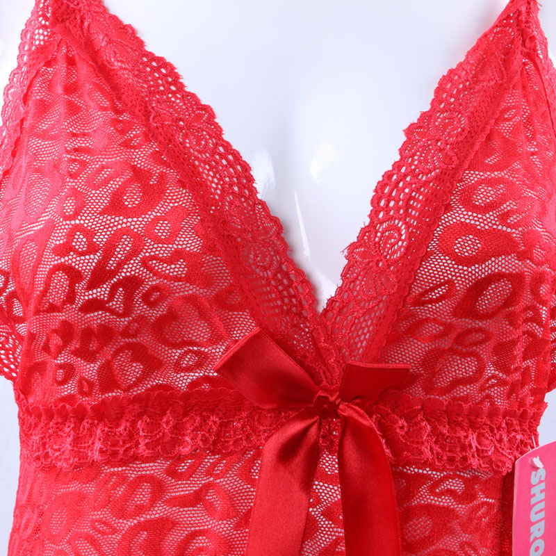 Sexy lace underwear women&#039;s V-shape collar lace sexy lingerie 