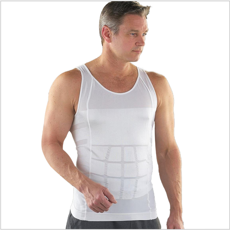 Amazon Hot Sale Men&#039;s Body Shape Vest Slim N Lift TV Shopping Waist Girdling Belly Contraction Underwear T