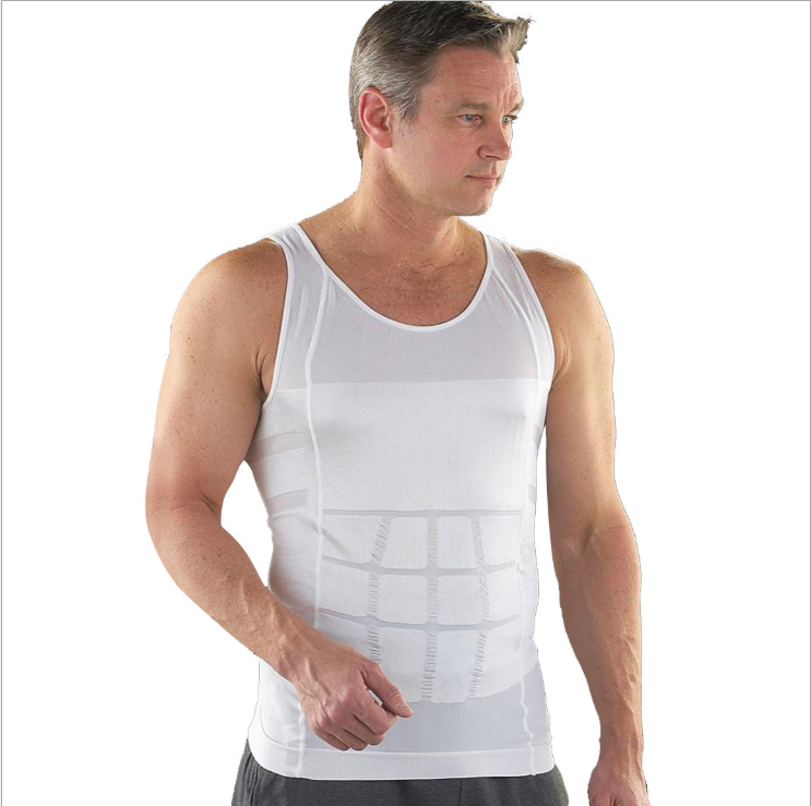 Amazon Hot Sale Men&#039;s Body Shape Vest Slim N Lift TV Shopping Waist Girdling Belly Contraction Underwear T