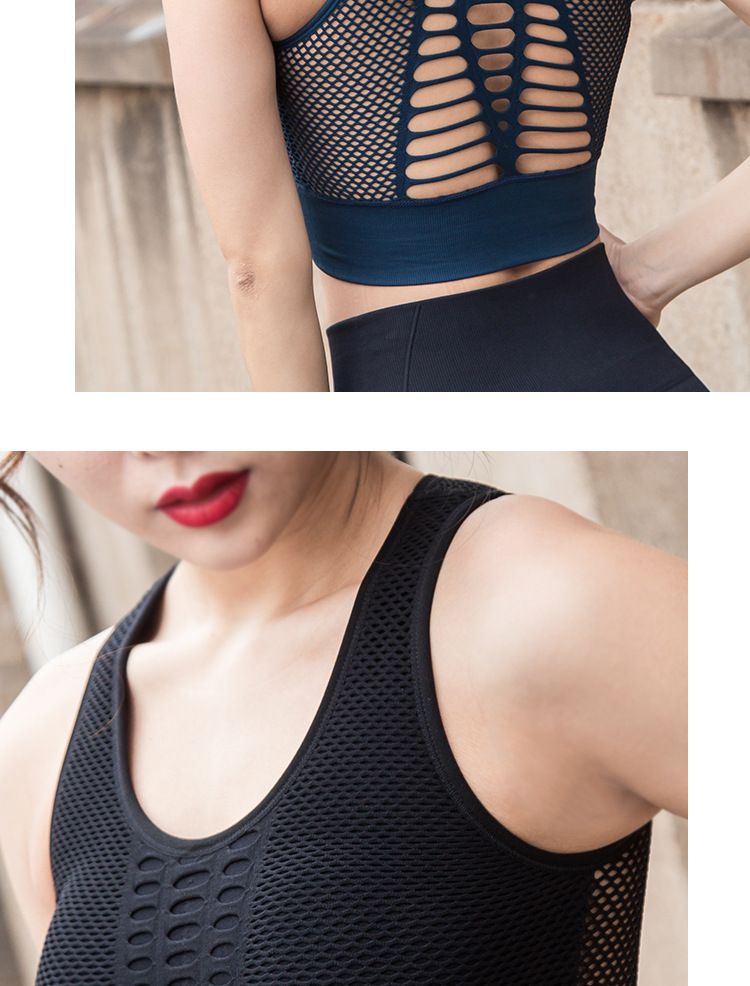 Breathable Mesh Sports Underwear Women's Shockproof Vest Push-up Workout Bra Running Yoga Shape Fixing Beauty Back Bra Summer Breathable Mesh Sports Underwear Women's Shockproof Vest Push-up Workout Bra Running Yoga Shape Fixing Beauty Back Bra Summer