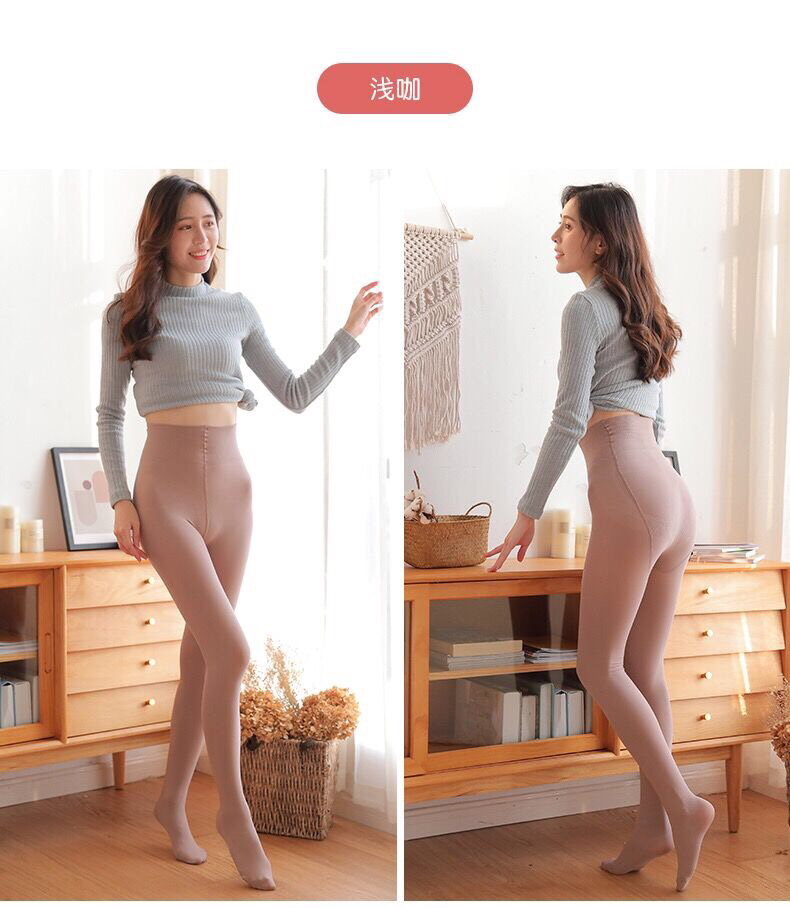 High waist, abdomen, buttock in spring and autumn, medium thick fleshless bare leg pantyhose, female anti-hook, plus-size bottom pantyhose