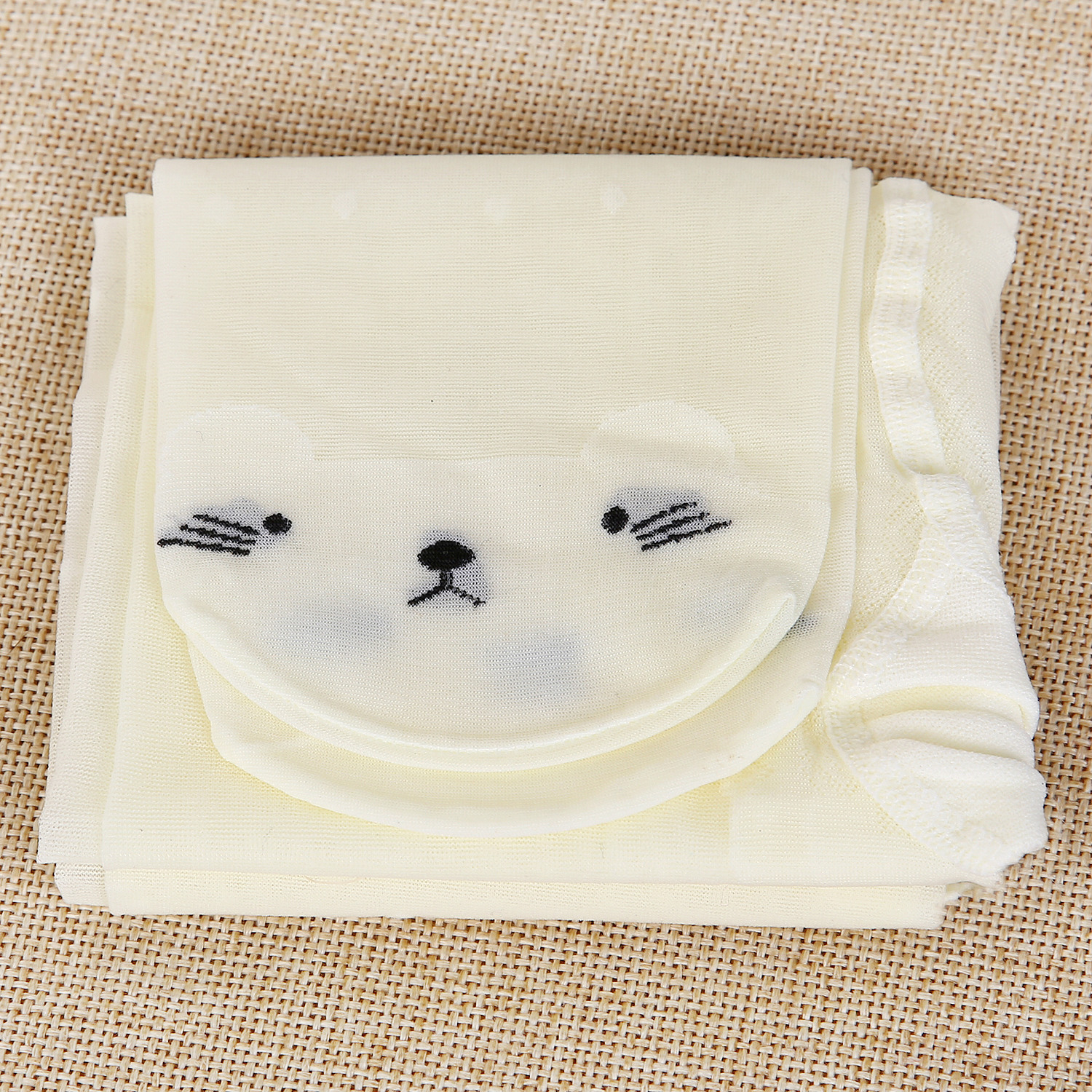 1023. Summer Ultra-Thin Children's Stockings Pantyhose Girls' Cute Cartoon Cat Triangle Snagging Resistant Stockings