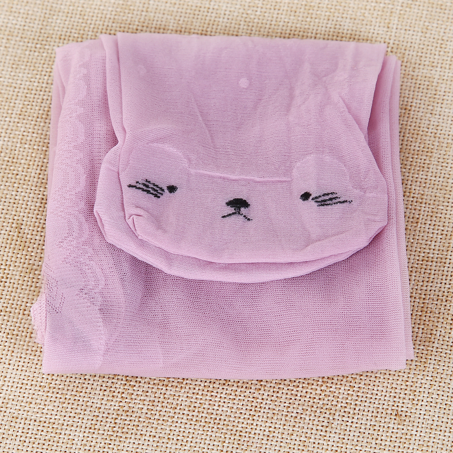 1023. Summer Ultra-Thin Children's Stockings Pantyhose Girls' Cute Cartoon Cat Triangle Snagging Resistant Stockings