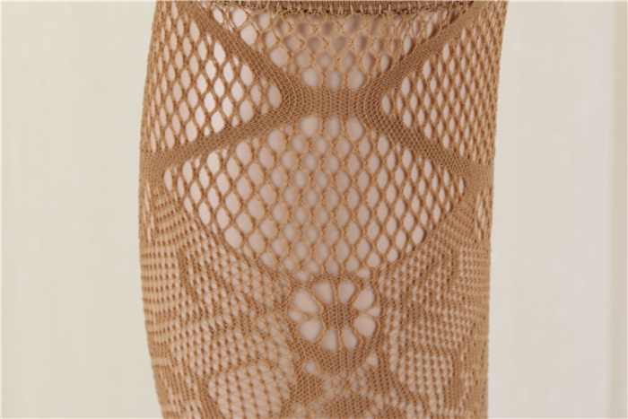 Mid-Calf Fashion Sexy Fishnet Stockings Pantyhose Jacquard Weave Socks