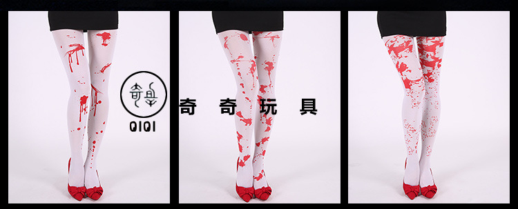 Cross border Halloween ghost day blood nurse pantyhose party dance role play blood pantyhose