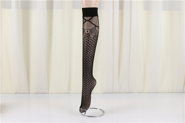 Mid-Calf Fashion Sexy Fashion Mesh Stockings Jacquard Weave Socks Pantyhose