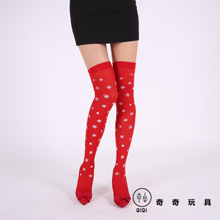 Cross the border for festive party costumes and props striped socks Halloween, Christmas rainbow COS pantyhose silk stockings