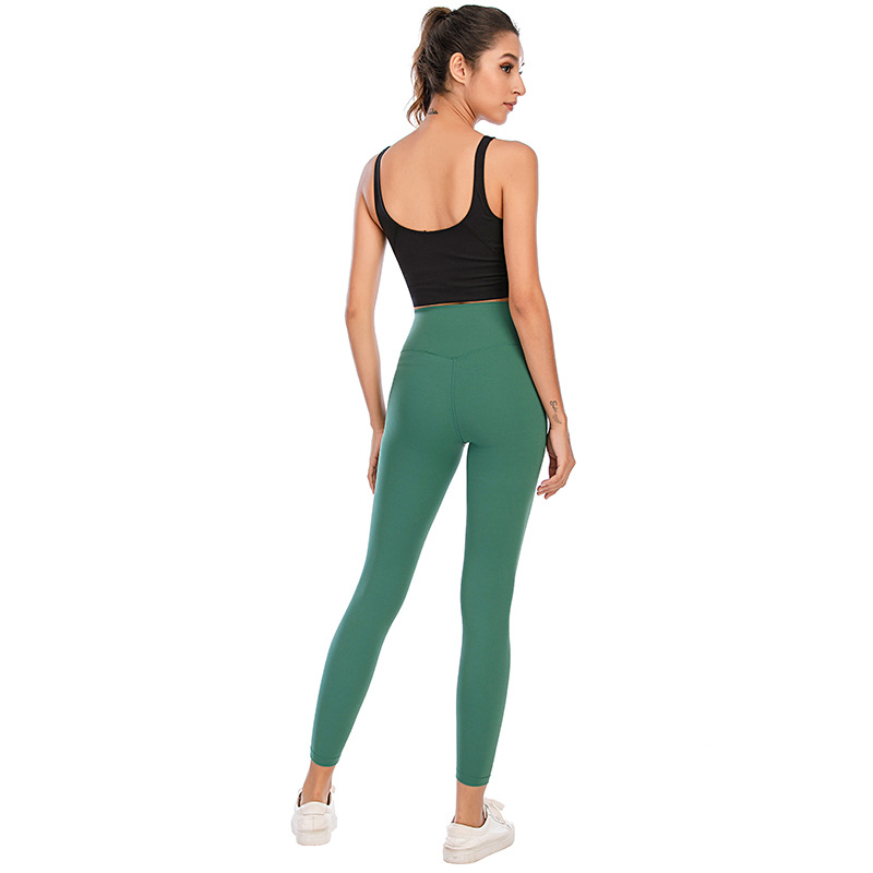 Lulu Yoga Clothes Peach Hip Raise Sportswear Fitness Trousers No Embarrassment Line Nude Feel High Waist Tight Yoga Pants Lulu Yoga Clothes Peach Hip Raise Sportswear Fitness Trousers No Embarrassment Line Nude Feel High Waist Tight Yoga Pants