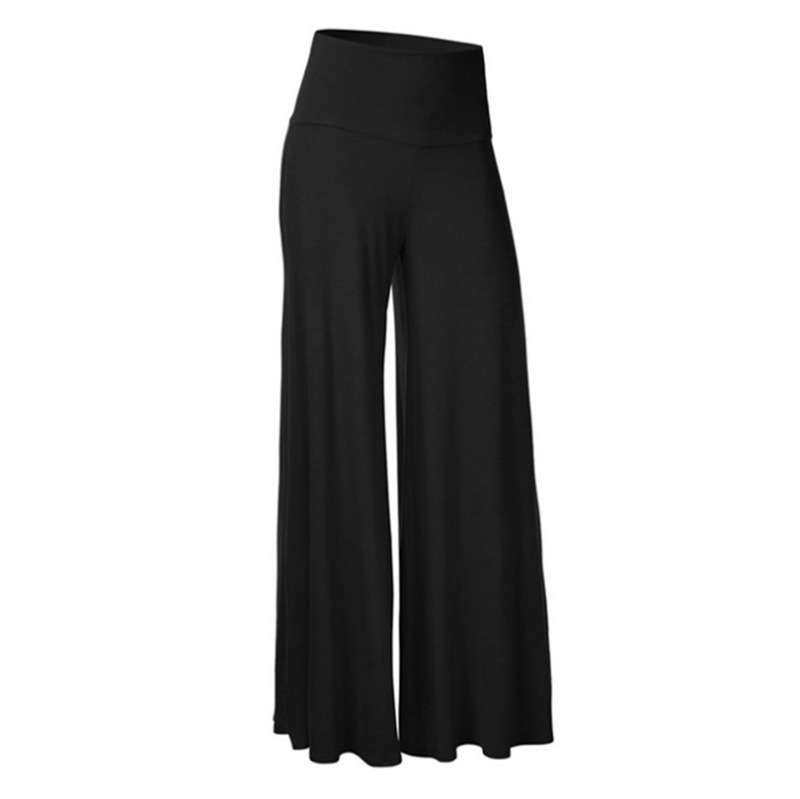 2020 Autumn New Hot Sale Foreign Trade Solid Color Wide Leg Trousers Tight Yoga Trousers Fitness Baggy Pants