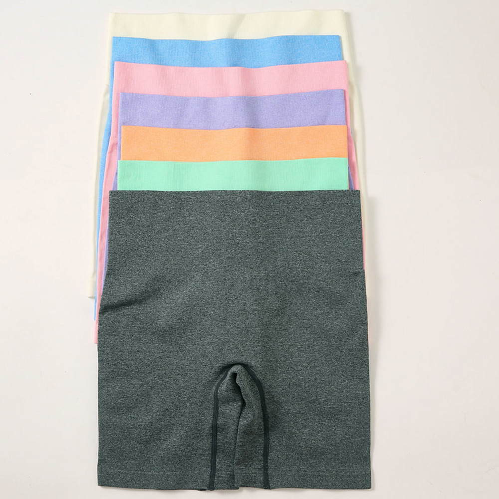 Cross-Border Hot Seamless Tight Fitness Suit Women's Plain Sports Short-Sleeved Trousers Two-Piece Yoga Clothes Wholesale Cross-Border Hot Seamless Tight Fitness Suit Women's Plain Sports Short-Sleeved Trousers Two-Piece Yoga Clothes Wholesale