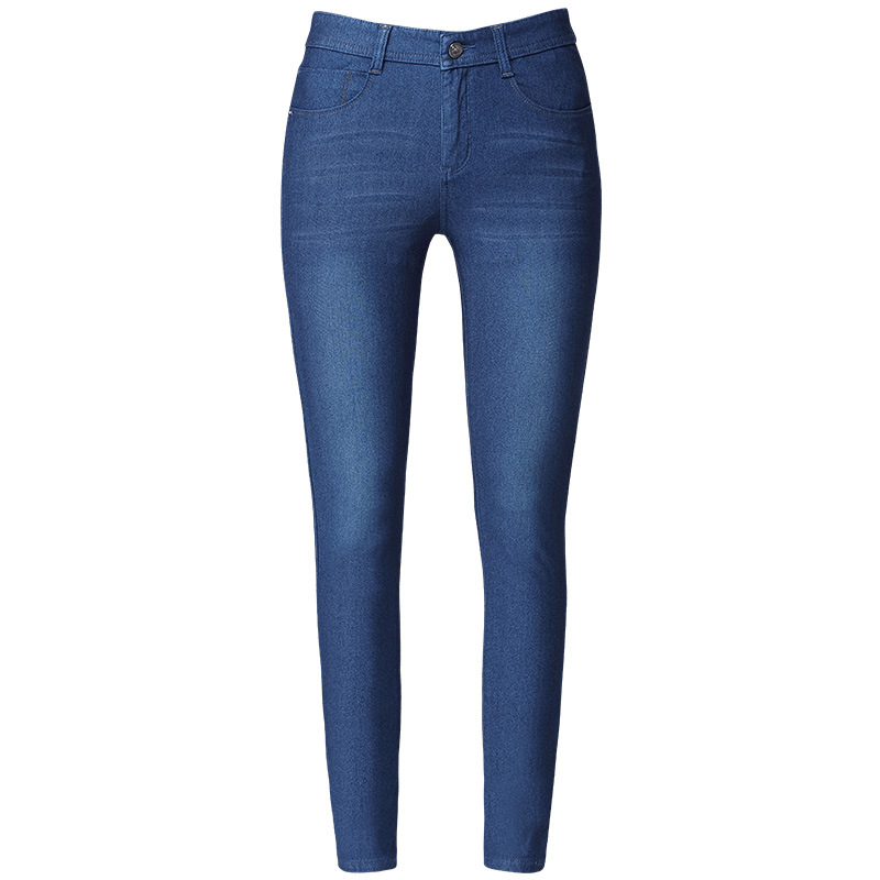 Women&#039;s Pants Summer Ice Silk Thin Jeans Women&#039;s Ankle Tight High Waist Stretch Pencil Trousers One Piece Dropshipping 1368
