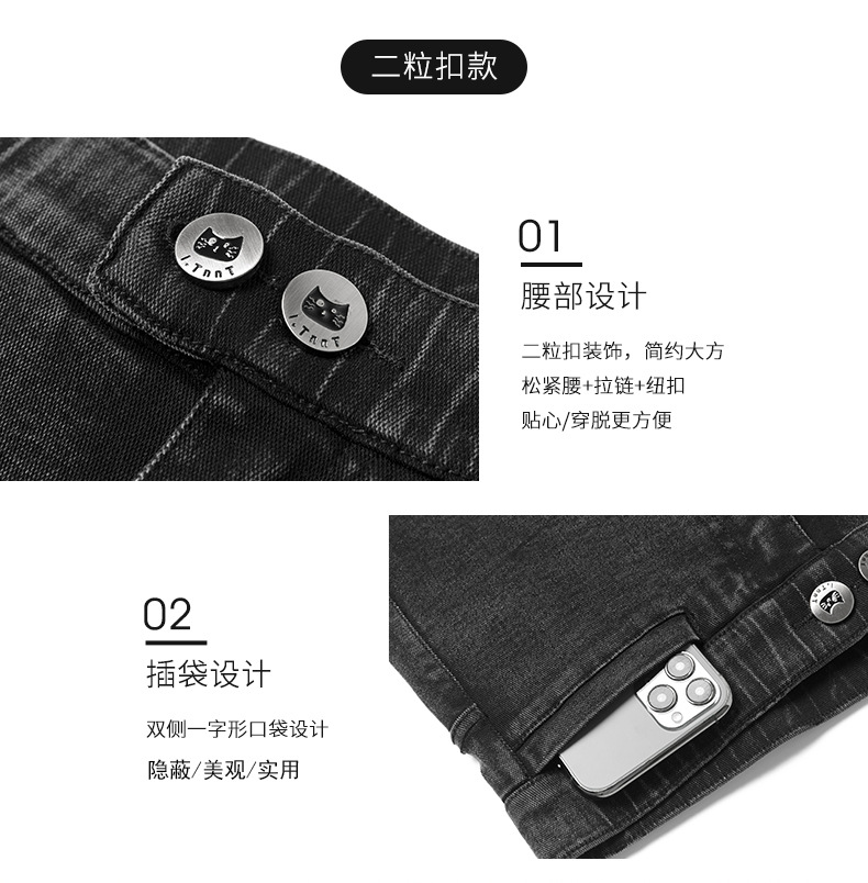 Leggings Women's Outer Wear Spring and Autumn Thin Cropped Feet Tight High Waist Slimming Small Black Trousers Black Stretch Magic Pants