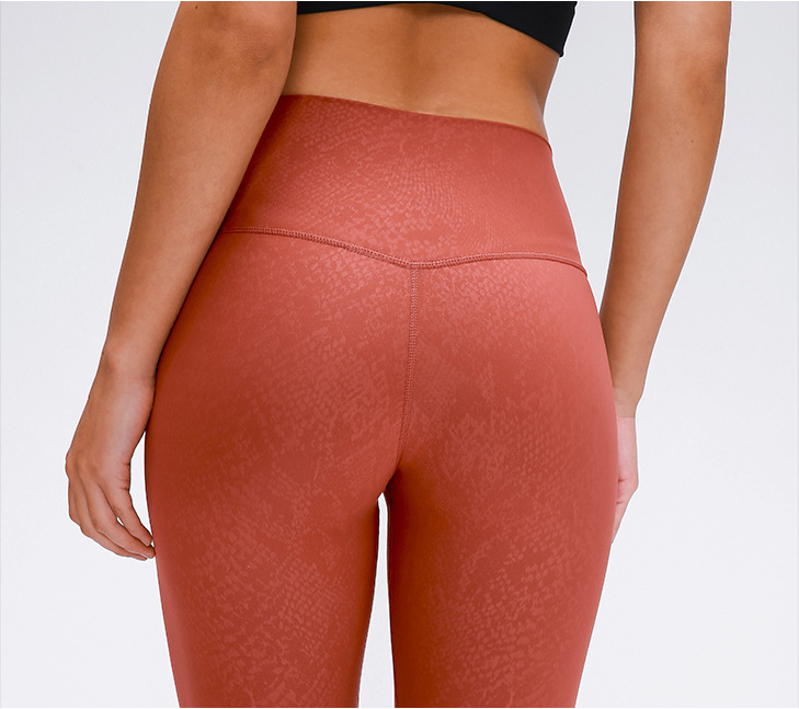 2020 Spring New Model Nude Yoga Pants Women's High Waist Hip Running Tight Elastic Feet Sports Fitness Trousers