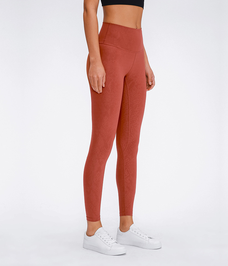 2020 Spring New Model Nude Yoga Pants Women's High Waist Hip Running Tight Elastic Feet Sports Fitness Trousers