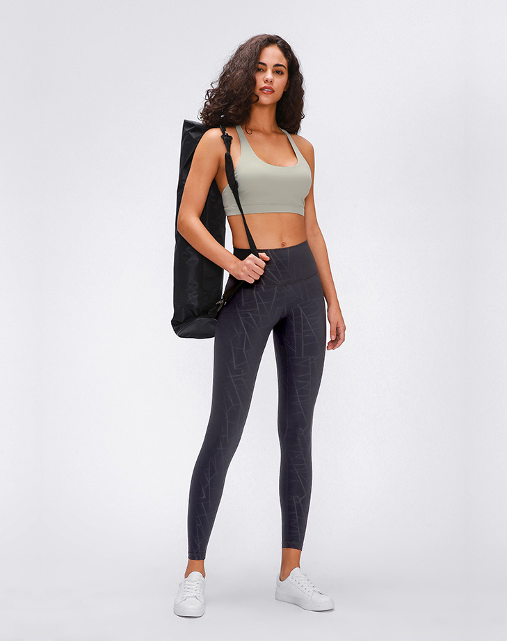 2020 Spring New Model Nude Yoga Pants Women's High Waist Hip Running Tight Elastic Feet Sports Fitness Trousers