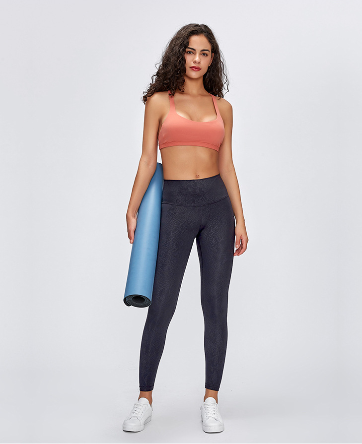 2020 Spring New Model Nude Yoga Pants Women's High Waist Hip Running Tight Elastic Feet Sports Fitness Trousers