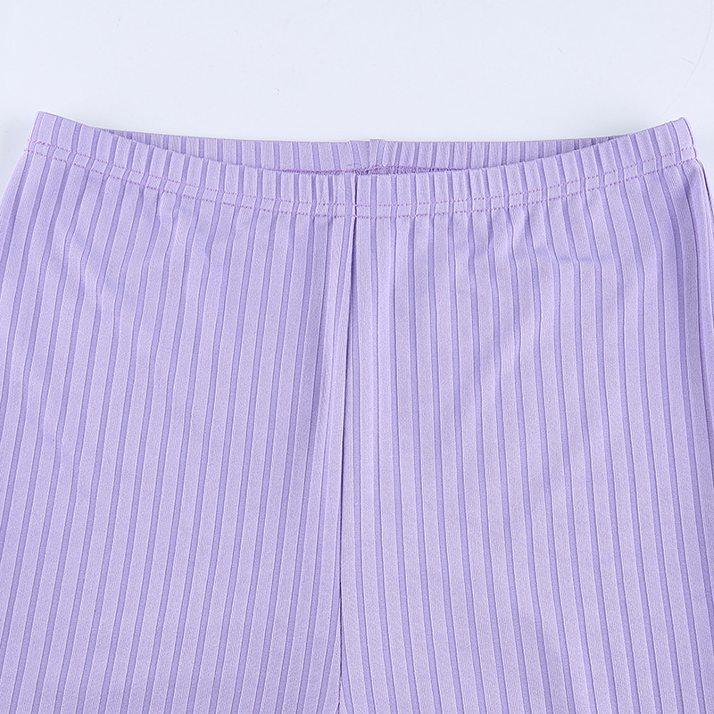 European and American Style 2021 New Women's Pants Fashion Pure Color Tight High-Waisted Boot-Cut Pants Women's Stretch Bottoming Casual Trousers