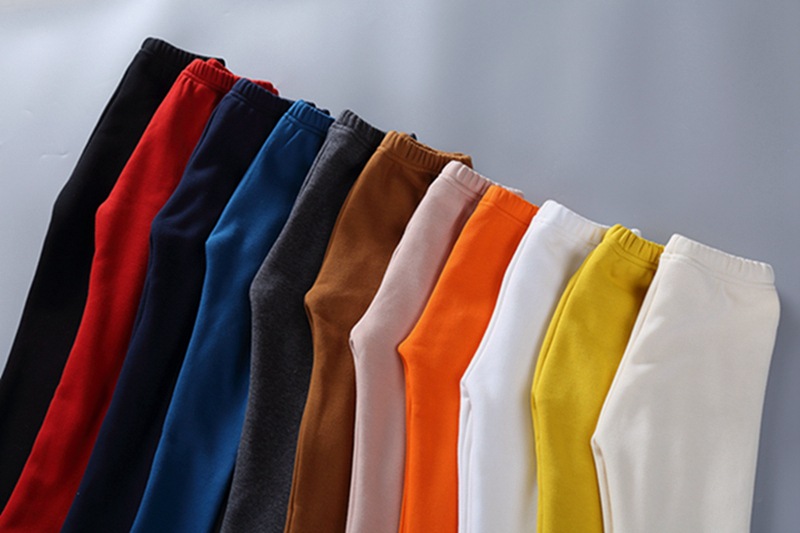 2021 Children's Leggings Fleece-Lined Thickened Girls' Pants Korean Style Outer Wear Tight Stretch Trousers Single-Layer Fleece-Lined