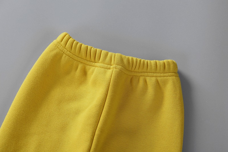 2021 Children's Leggings Fleece-Lined Thickened Girls' Pants Korean Style Outer Wear Tight Stretch Trousers Single-Layer Fleece-Lined