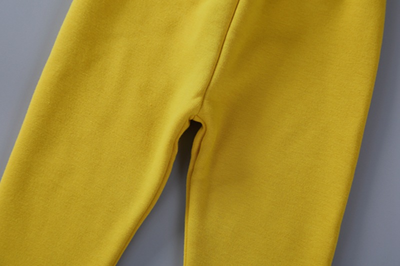 2021 Children's Leggings Fleece-Lined Thickened Girls' Pants Korean Style Outer Wear Tight Stretch Trousers Single-Layer Fleece-Lined