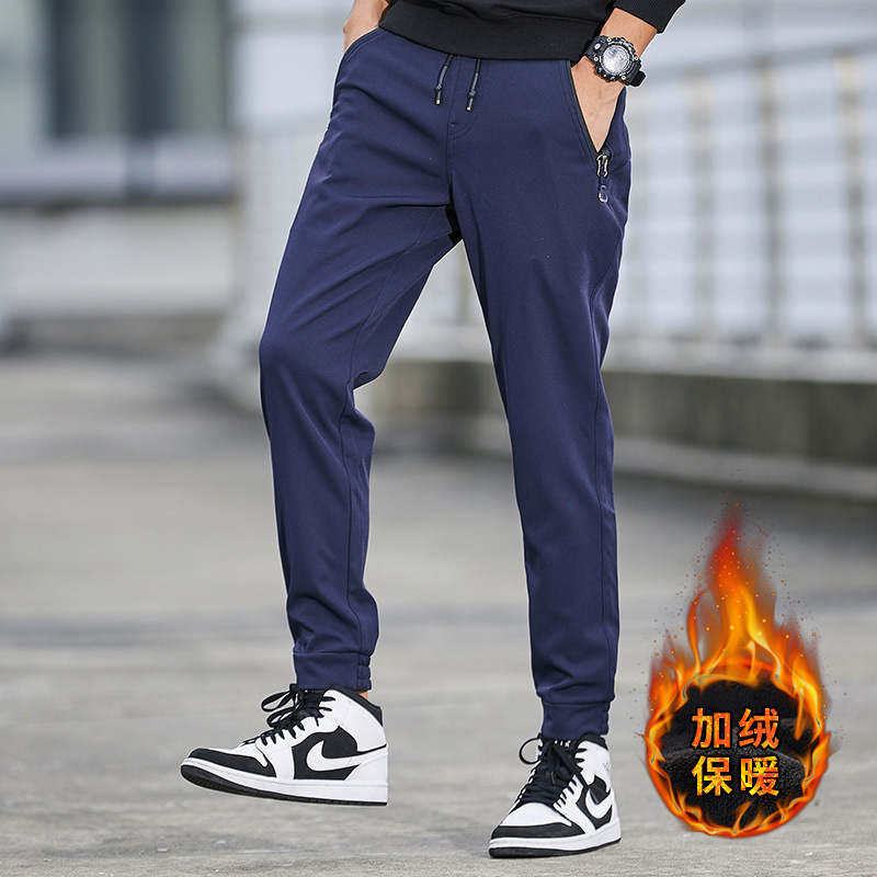 Winter Padded Fleece Trousers Tactical Pants Couple&#039;s Pants Outdoor Running Pants Mink Fur Tight Mouth Cold-Proof Workwear Pants
