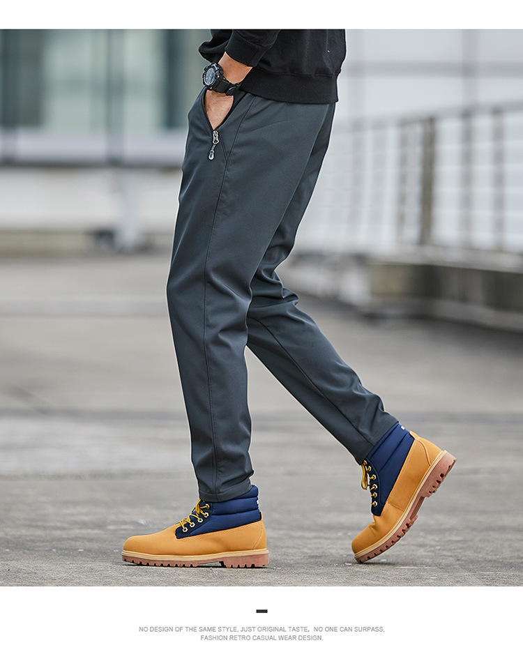 Winter Padded Fleece Trousers Tactical Pants Couple's Pants Outdoor Running Pants Mink Fur Tight Mouth Cold-Proof Workwear Pants