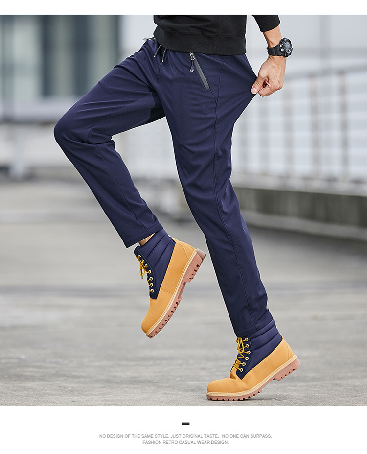 Winter Padded Fleece Trousers Tactical Pants Couple's Pants Outdoor Running Pants Mink Fur Tight Mouth Cold-Proof Workwear Pants