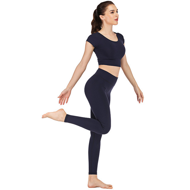 Spring and Summer New Tight Quick-Drying Nude Feel Nylon Yoga Suit Outdoor Sports Fitness Yoga Trousers Spring and Summer New Tight Quick-Drying Nude Feel Nylon Yoga Suit Outdoor Sports Fitness Yoga Trousers