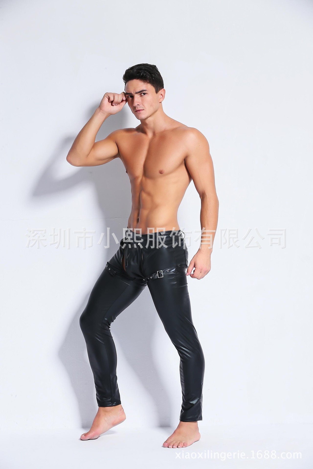Split Size European and American Men's Sexy Lingerie Wholesale Patent Leather Men's Tight Trousers Imitation Leather Trousers Split Size European and American Men's Sexy Lingerie Wholesale Patent Leather Men's Tight Trousers Imitation Leather Trousers