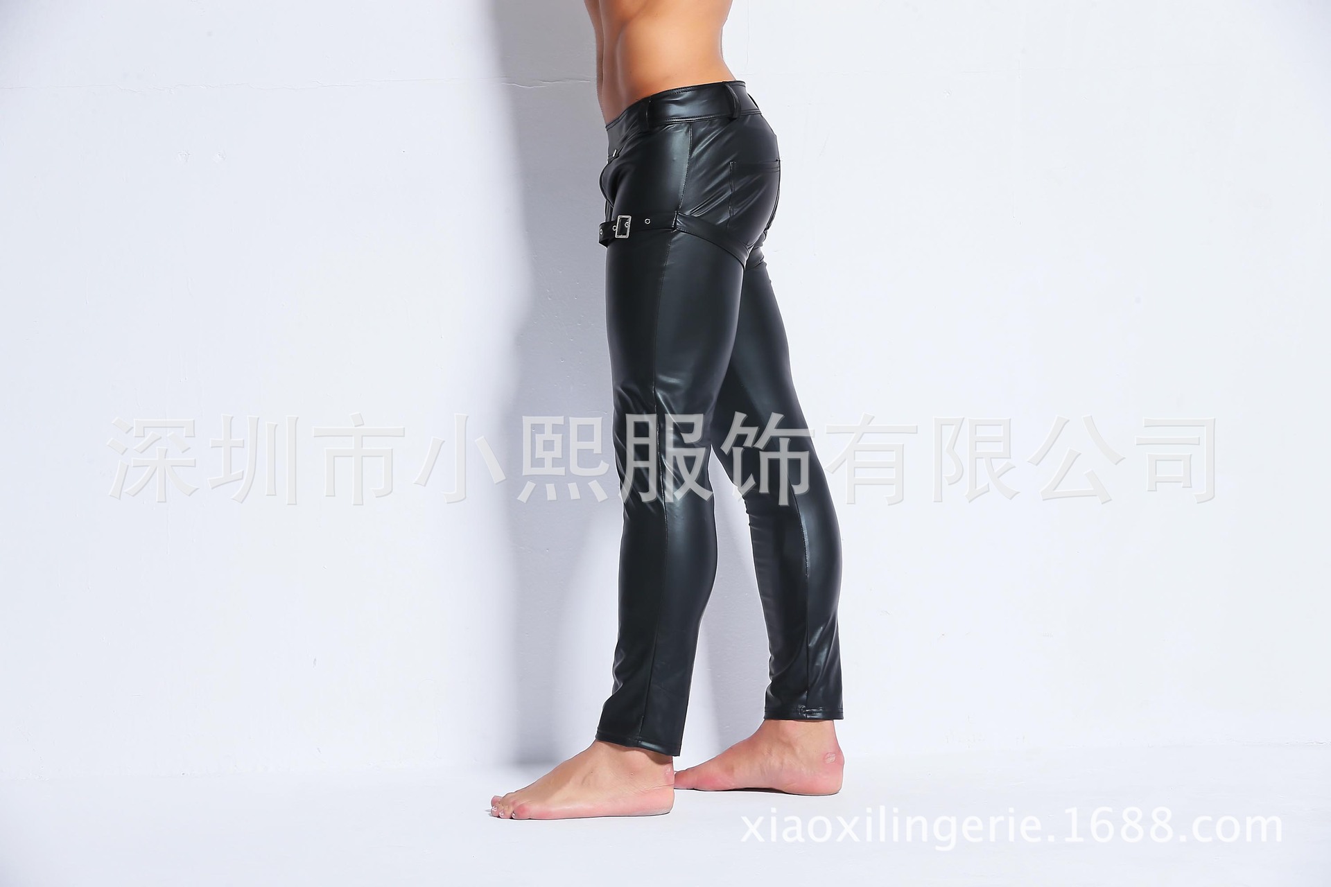 Split Size European and American Men's Sexy Lingerie Wholesale Patent Leather Men's Tight Trousers Imitation Leather Trousers Split Size European and American Men's Sexy Lingerie Wholesale Patent Leather Men's Tight Trousers Imitation Leather Trousers