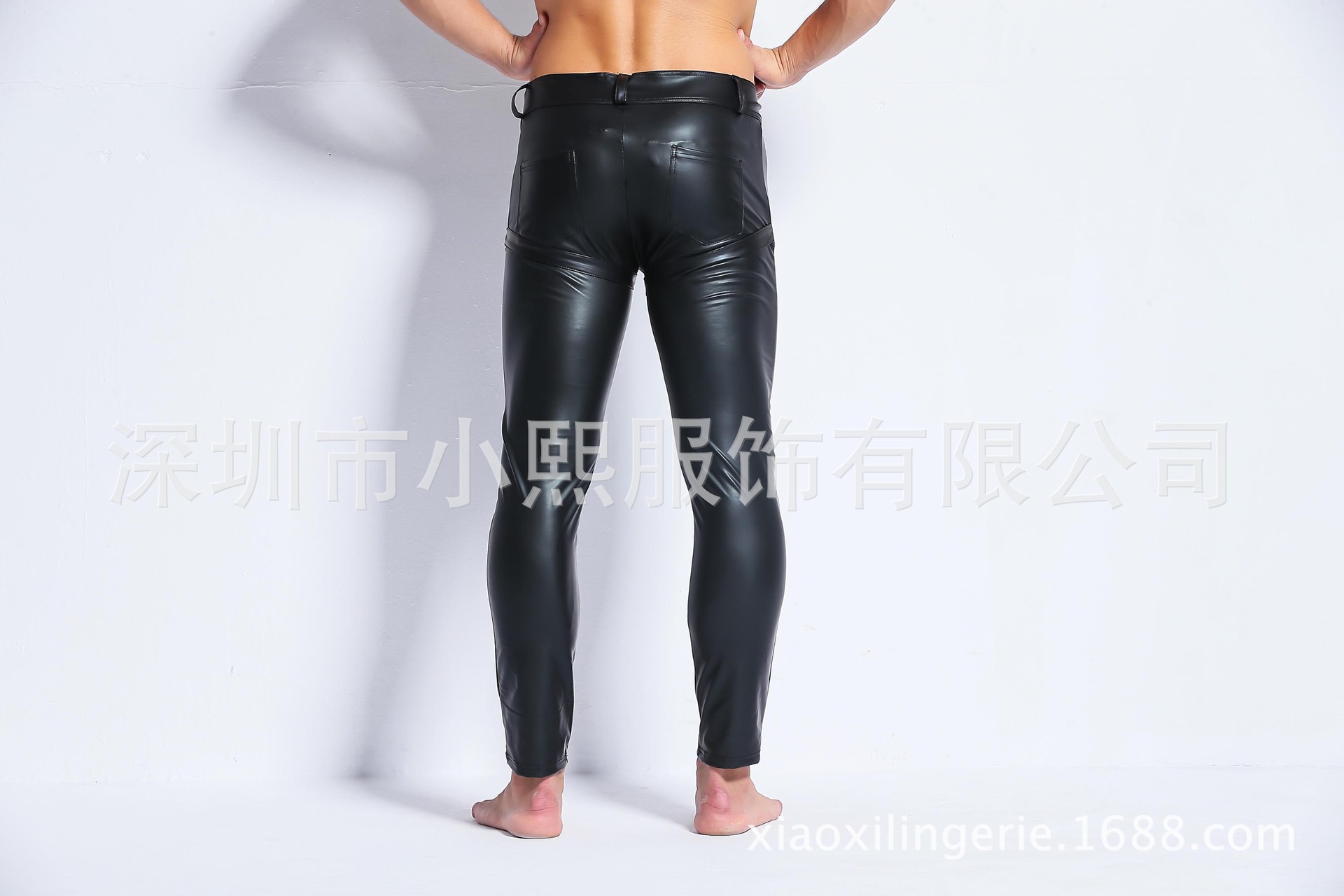 Split Size European and American Men's Sexy Lingerie Wholesale Patent Leather Men's Tight Trousers Imitation Leather Trousers Split Size European and American Men's Sexy Lingerie Wholesale Patent Leather Men's Tight Trousers Imitation Leather Trousers
